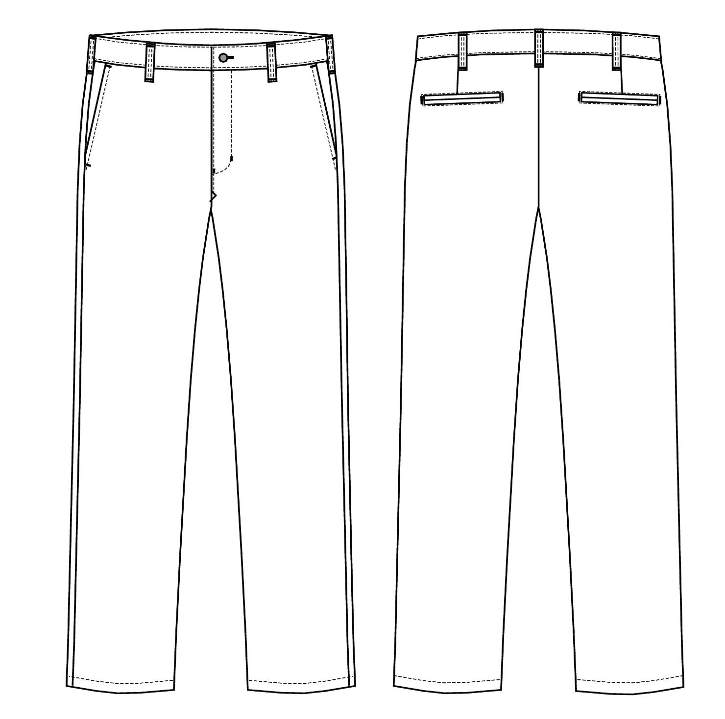 Kentaur Herren Chino Stretch schwarz