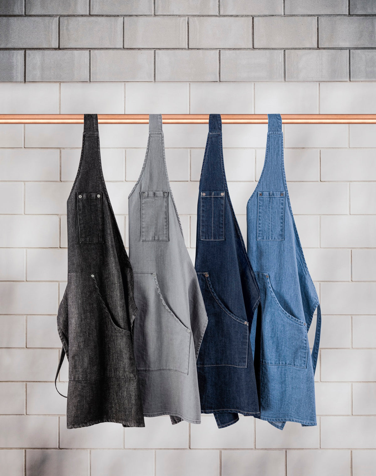 Damen Latzschürze 4411 Denim von Greiff