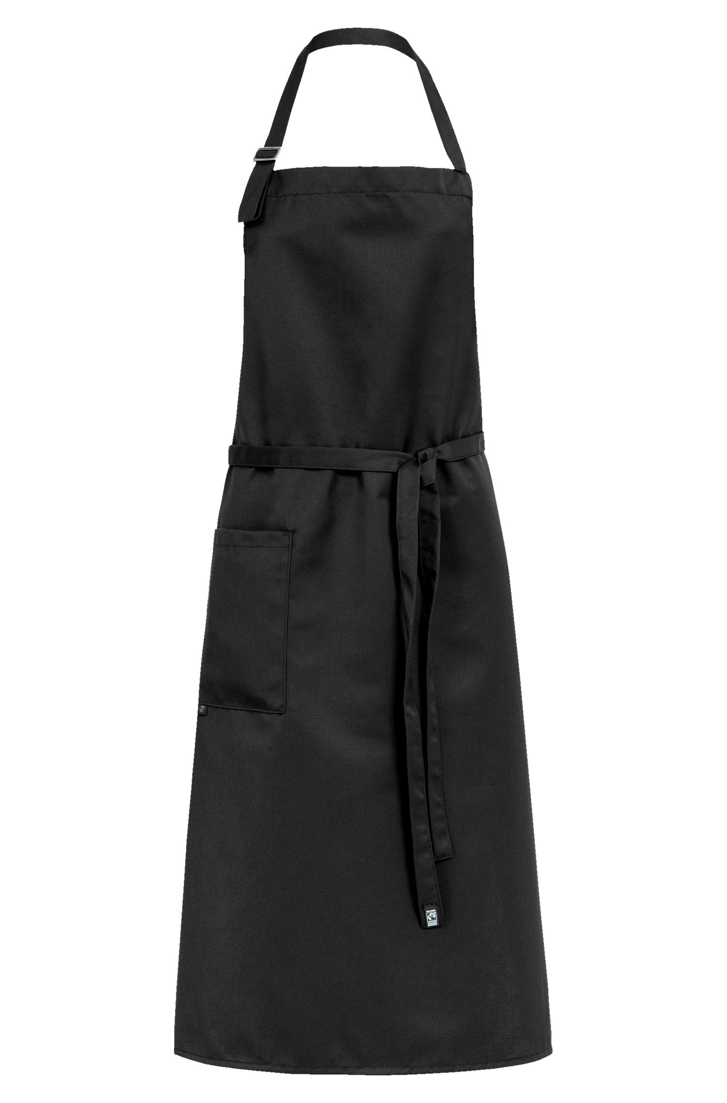 Schwarze Latzschürze 4412 mit Hüfttasche von Greiff bei workers friend bestellen