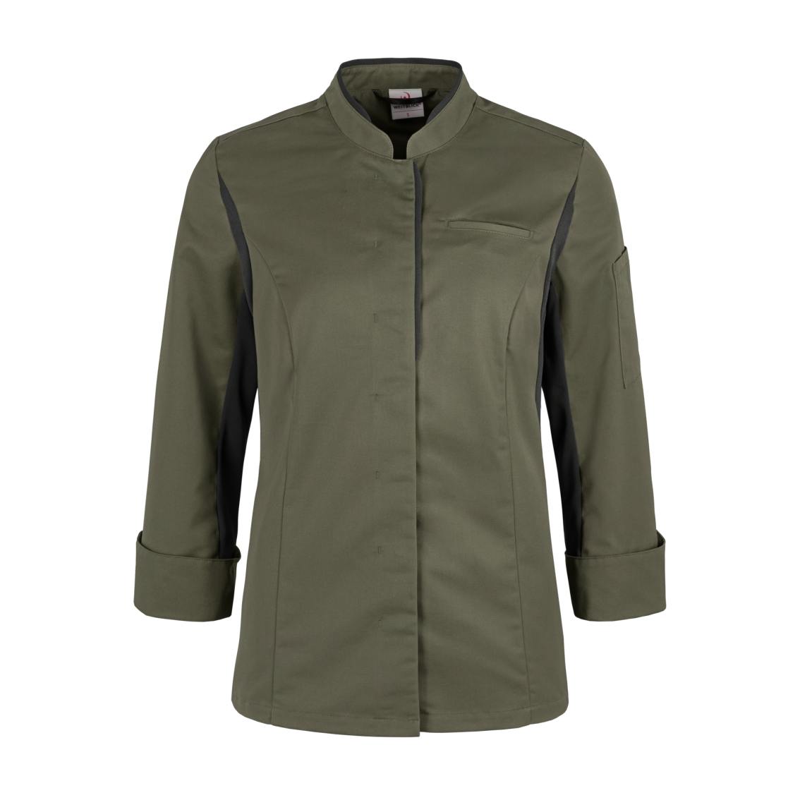 Damen Koch-und Servicejacke 4914 mit Stretcheinsatz