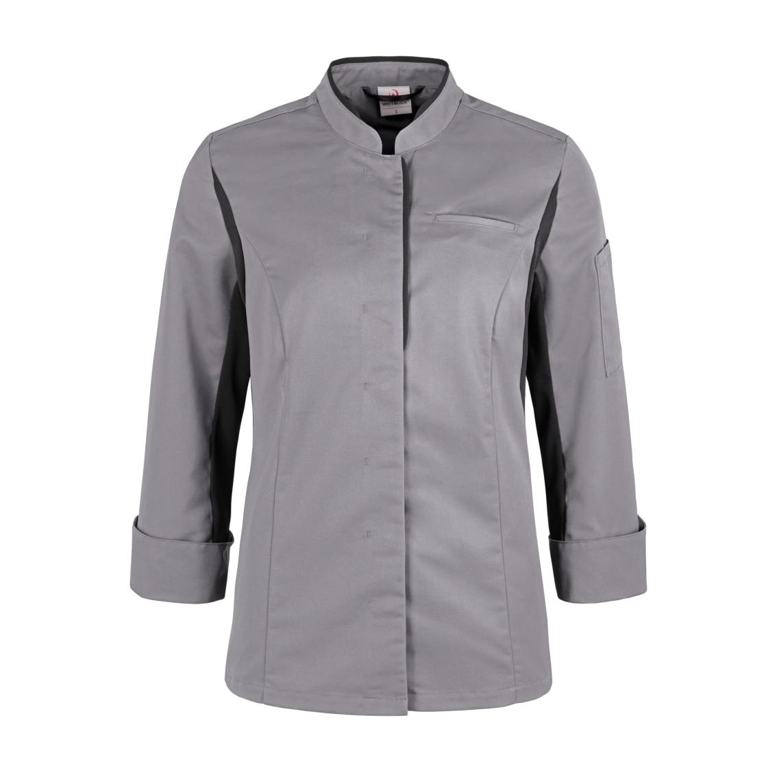 Damen Koch-Servivejacke 4914 grau von Weitblick