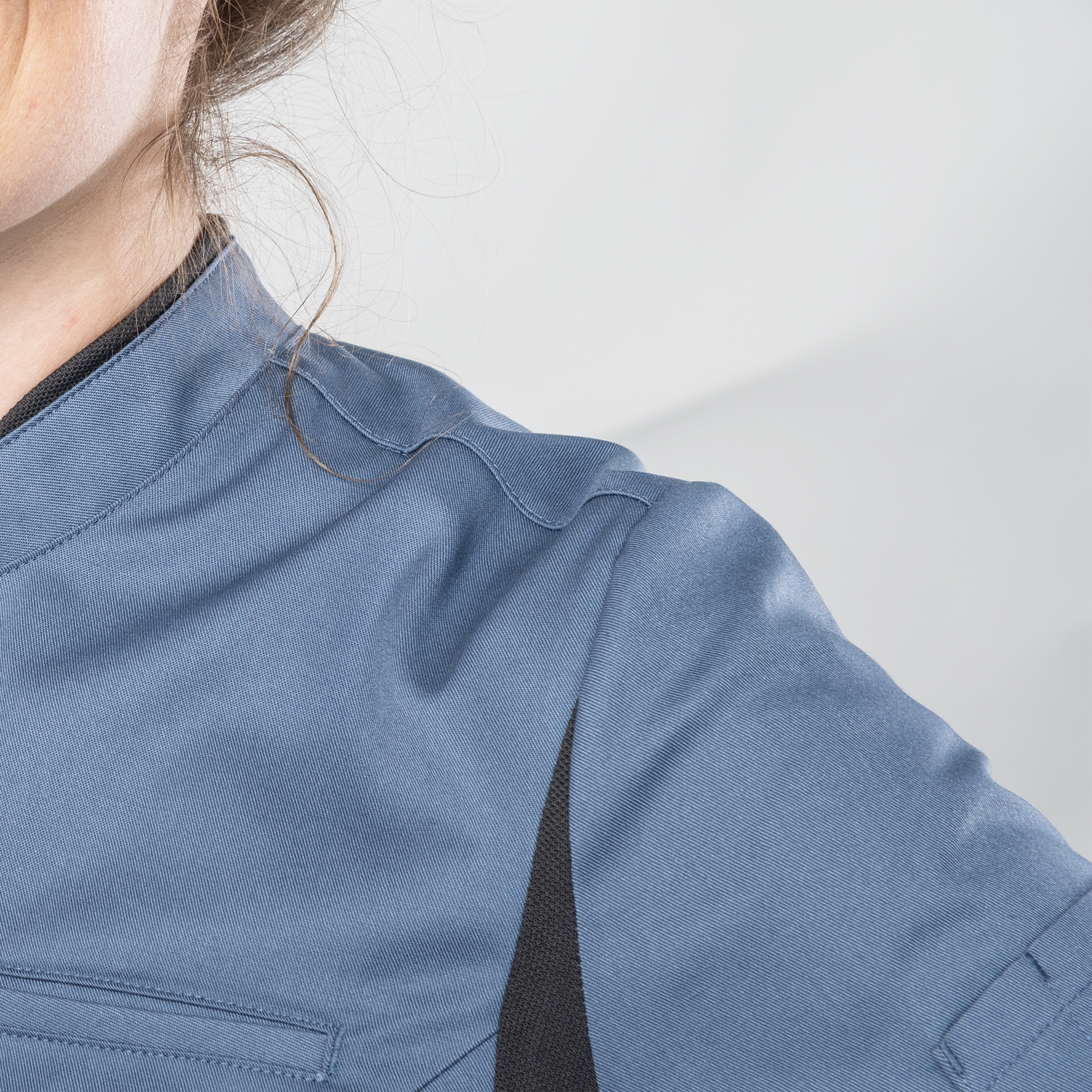 Damen Koch-und Servicejacke 4914 mit Stretcheinsatz