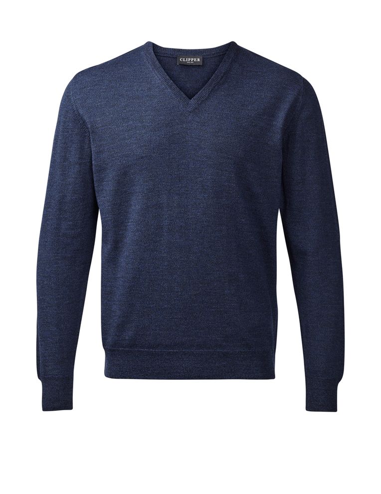 Merino V-Pullover 50102 Milan von Clipper