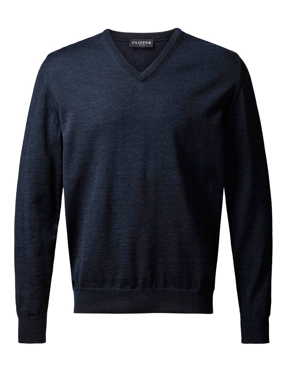 Merino V-Pullover 50102 Milan von Clipper