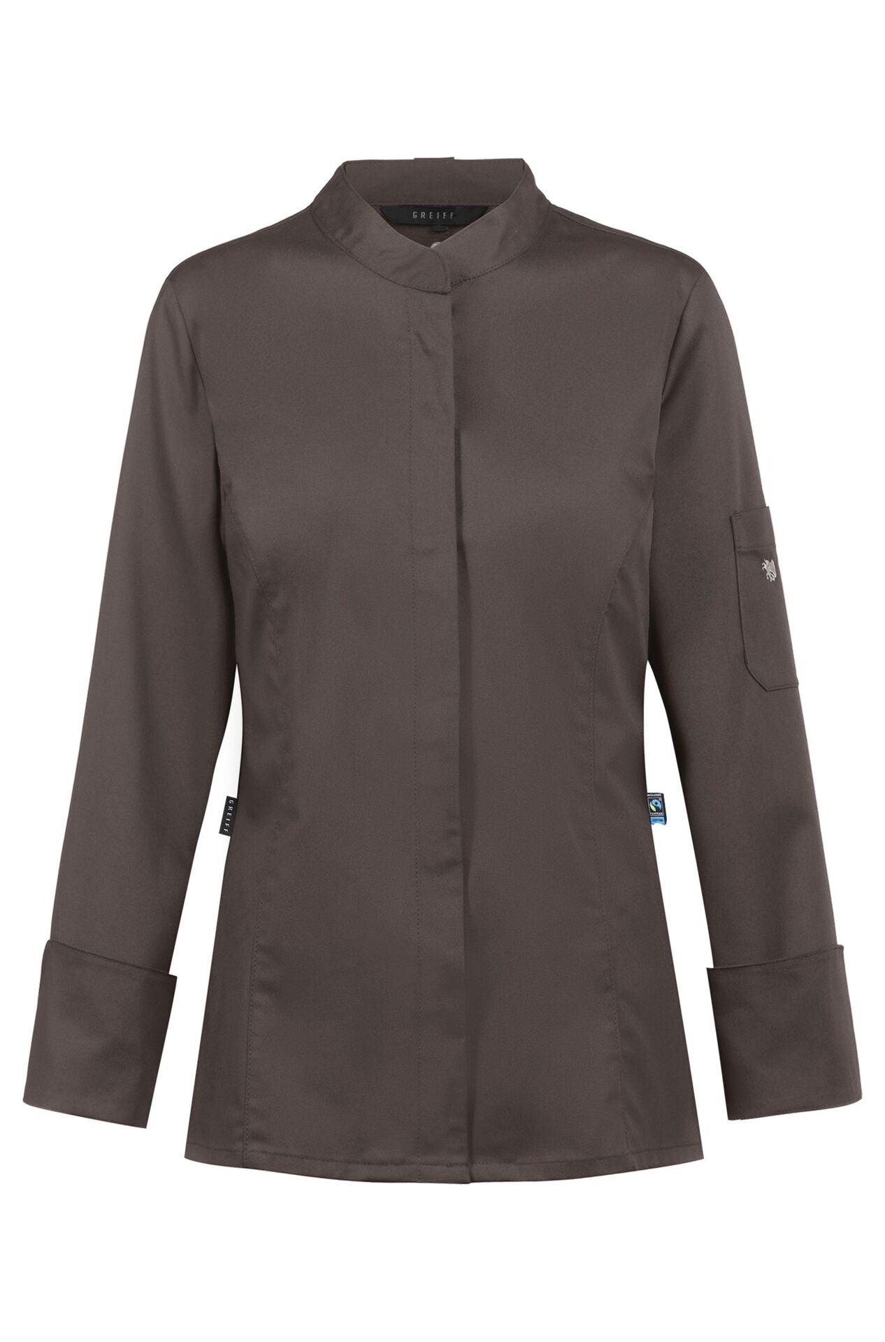 Einreihige Damen Kochjacke 54001 mit Druckknöpfen