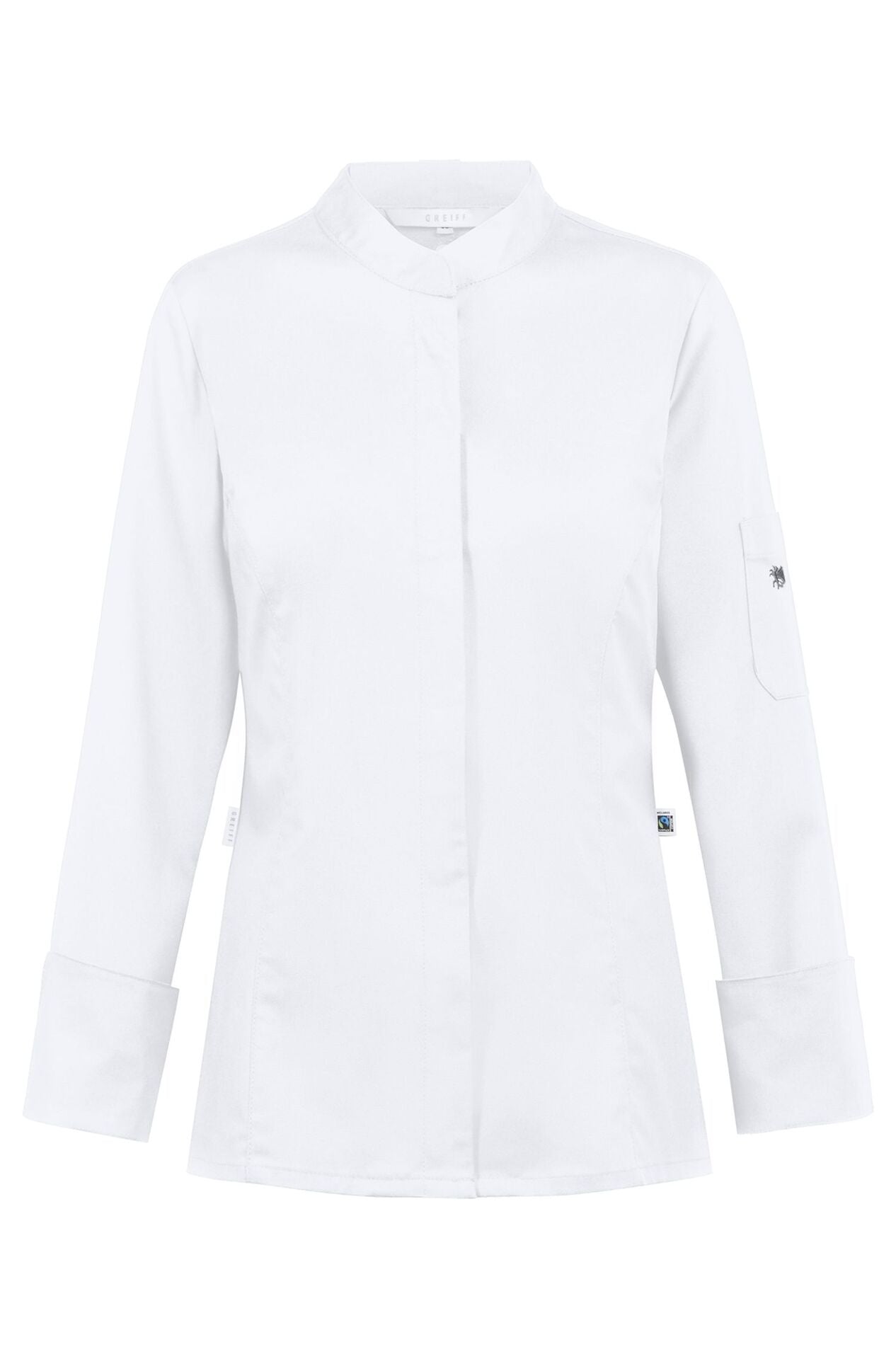 Einreihige Damen Kochjacke 54001 mit Druckknöpfen