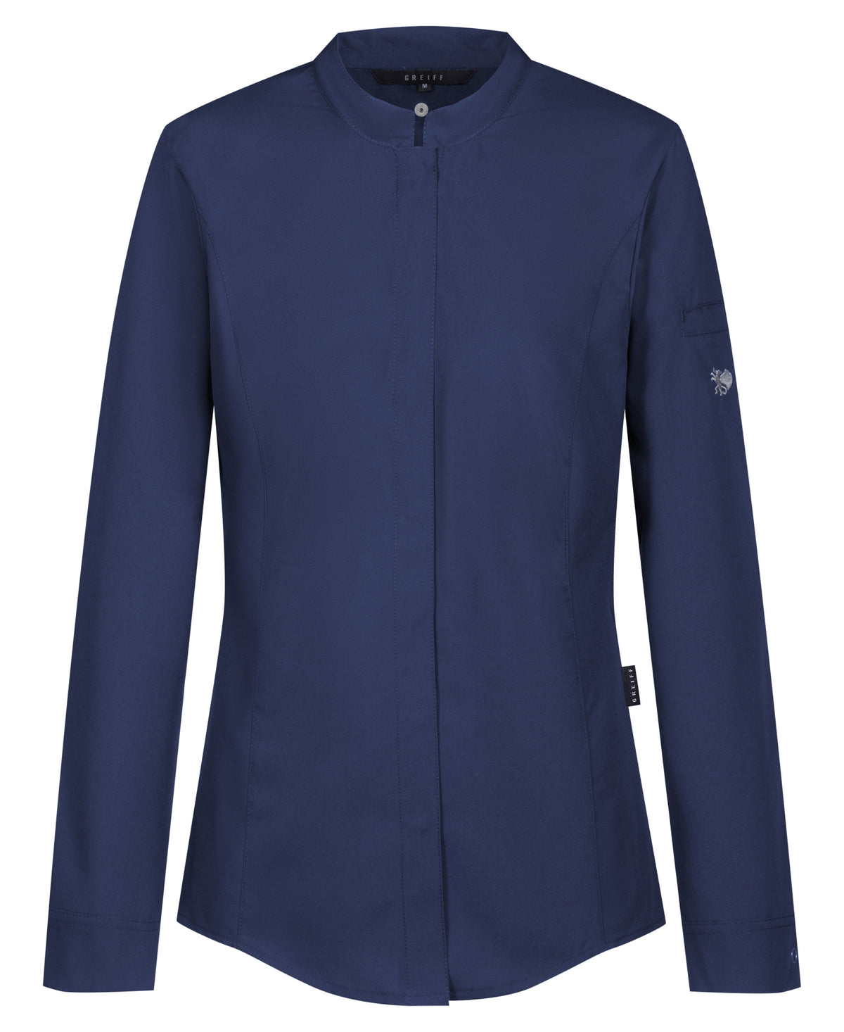 Damen Kochhemd 54022 Tencel mit Jersey-Einsätzen