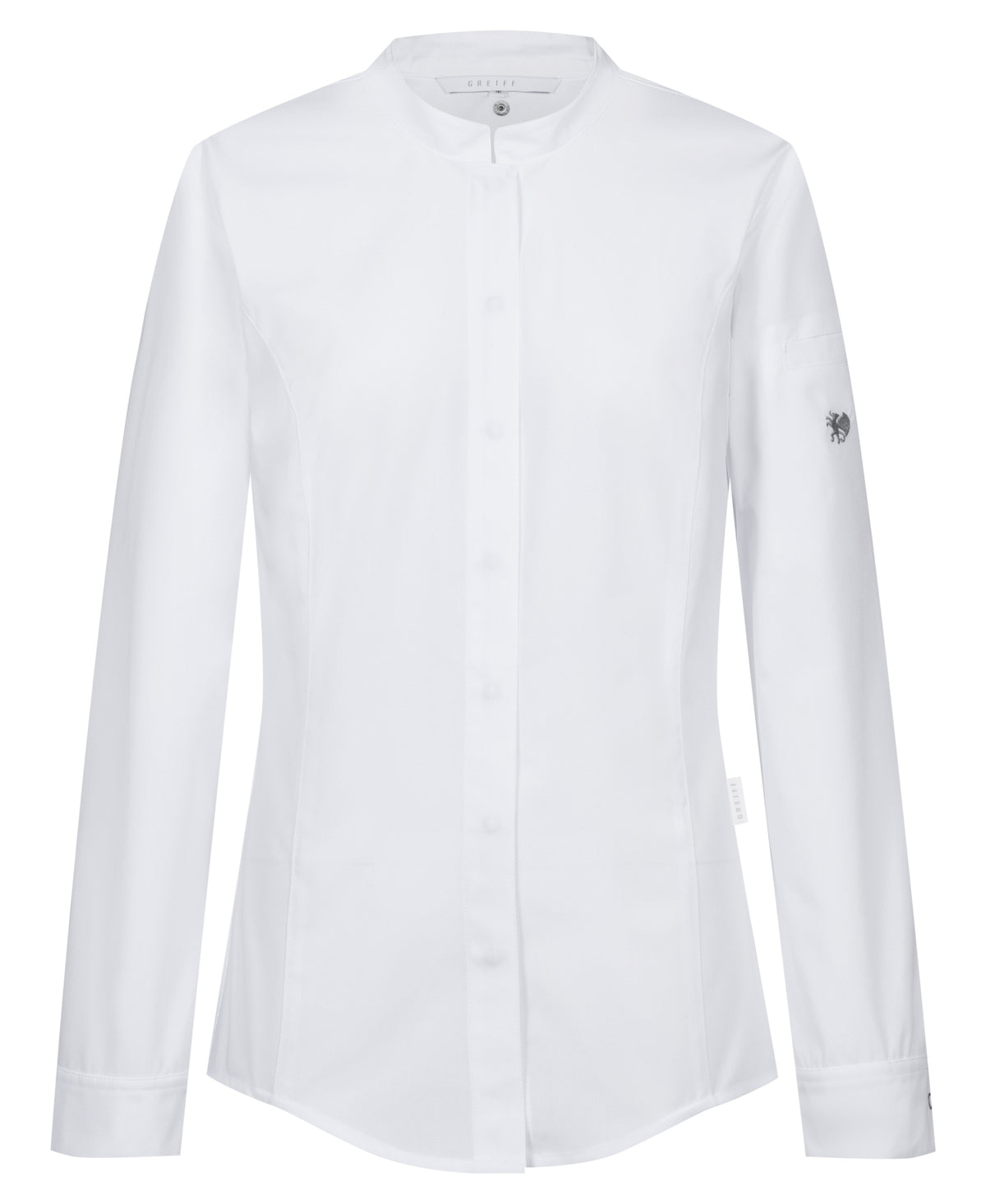 Damen Kochhemd 54022 Tencel mit Jersey-Einsätzen