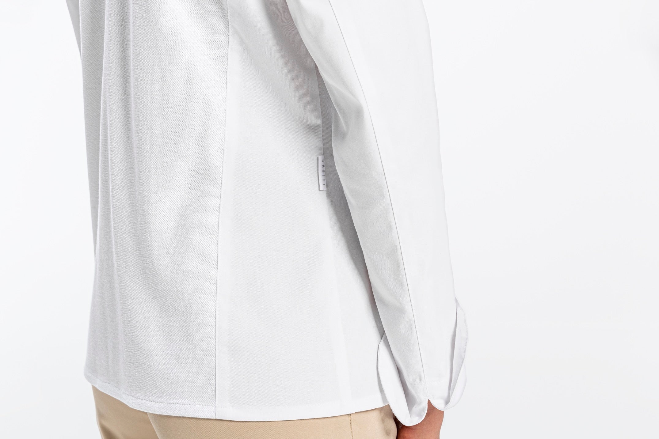 Damen Kochjacke 5422 mit Jersey-Rücken