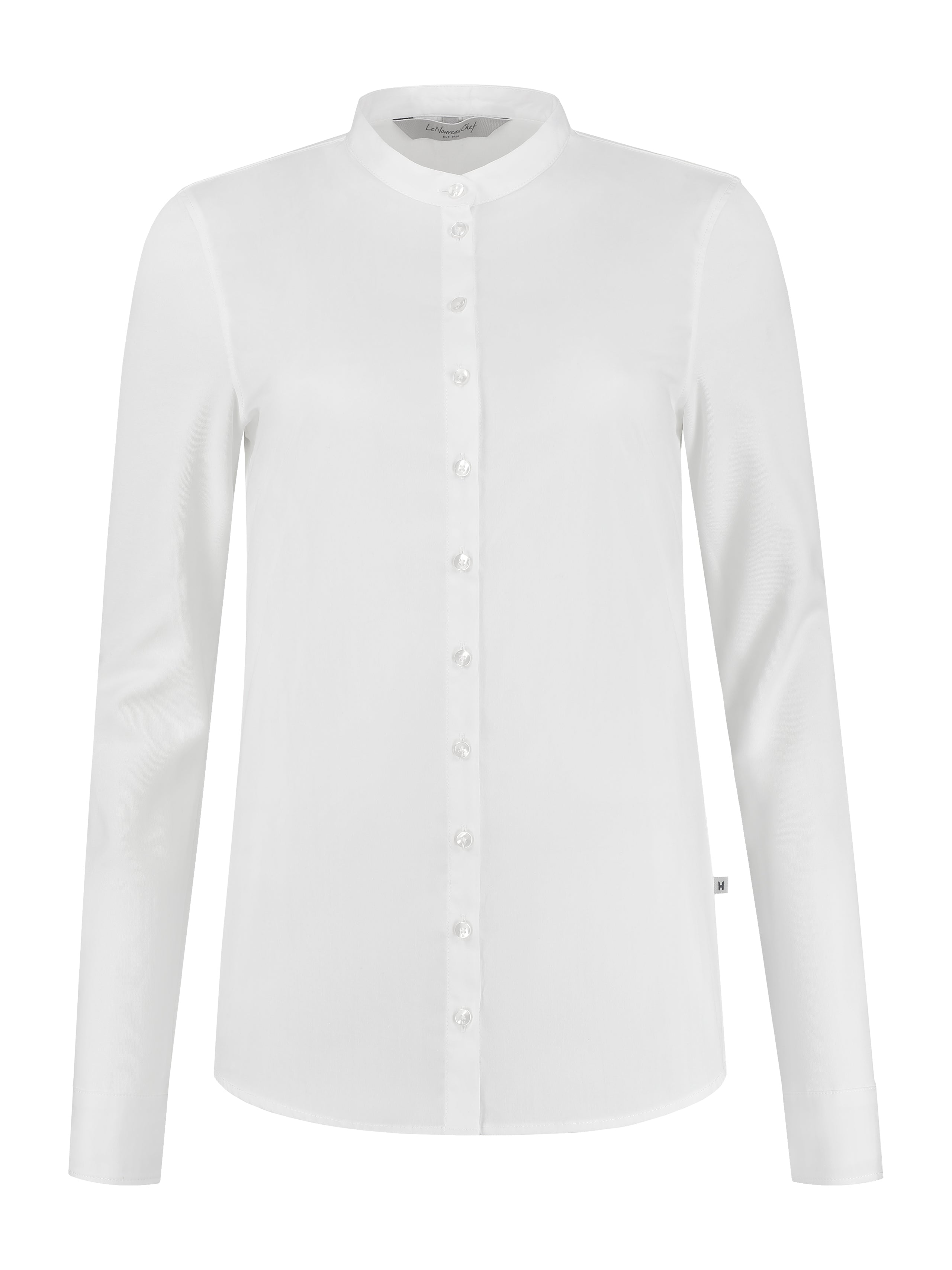 Damen Stretch-Bluse Lisa 1205 mit Stehkragen