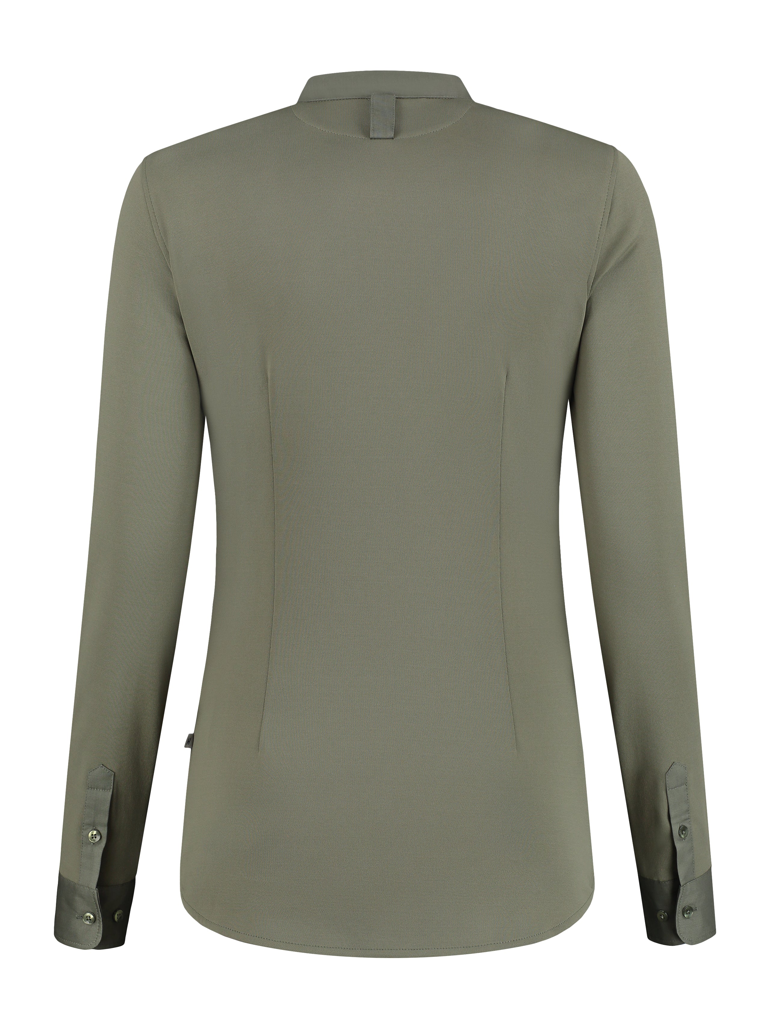 Damen Stretch-Bluse Lisa 1205 mit Stehkragen