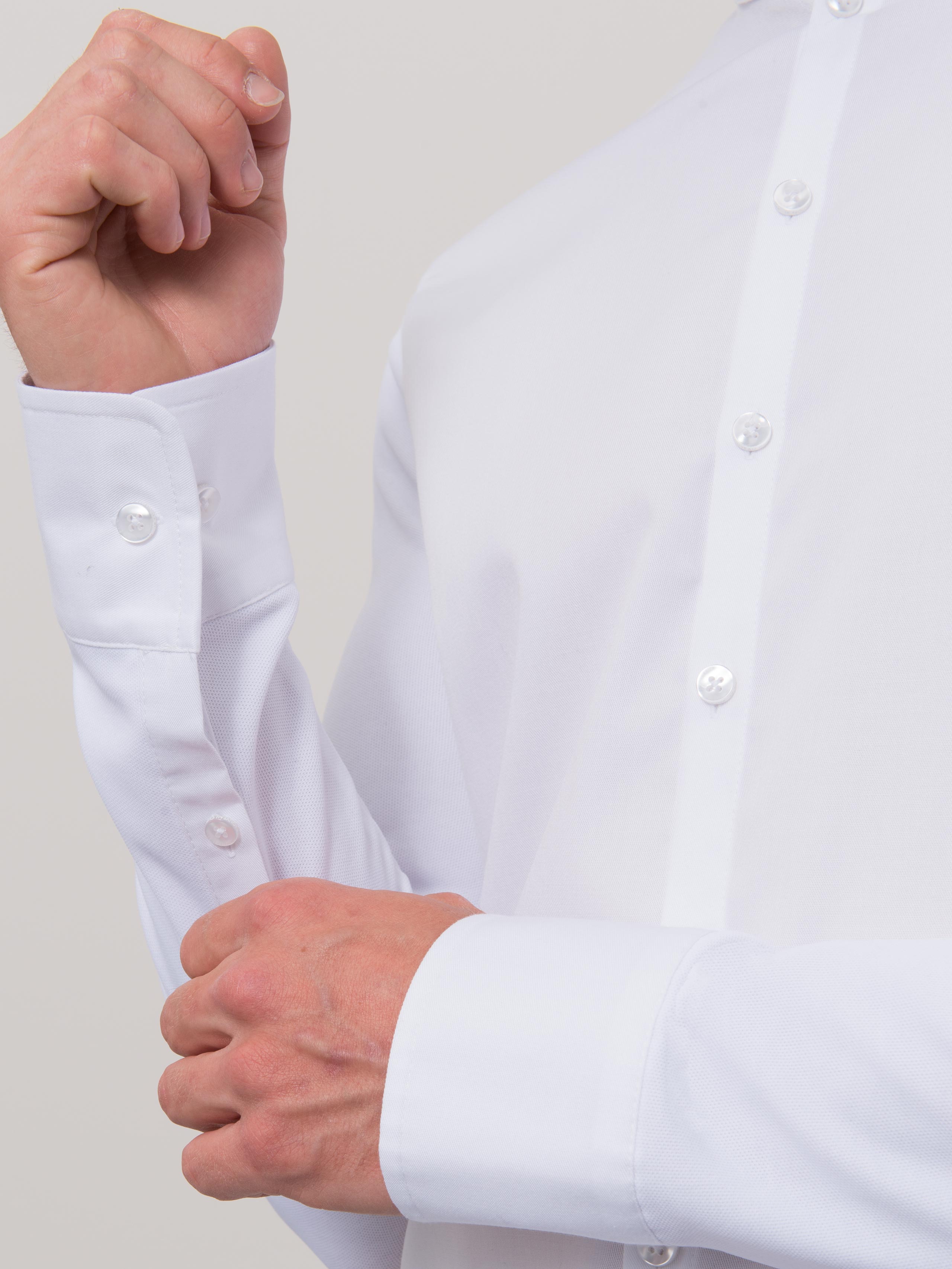 Herren Stretch-Hemd Lucas mit Stehkragen