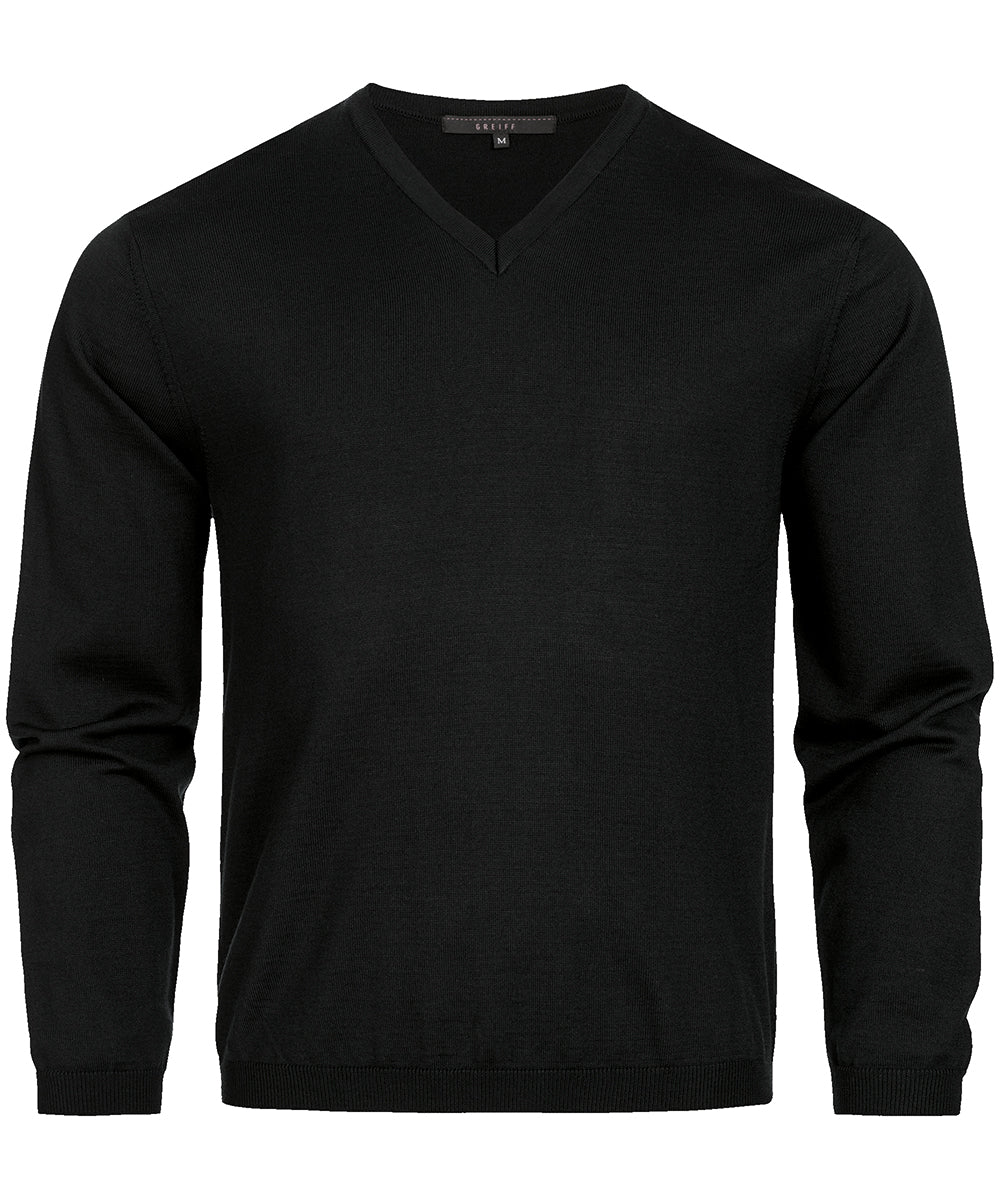 Herren V-Pullover 6040 aus Schurwoll-Mix