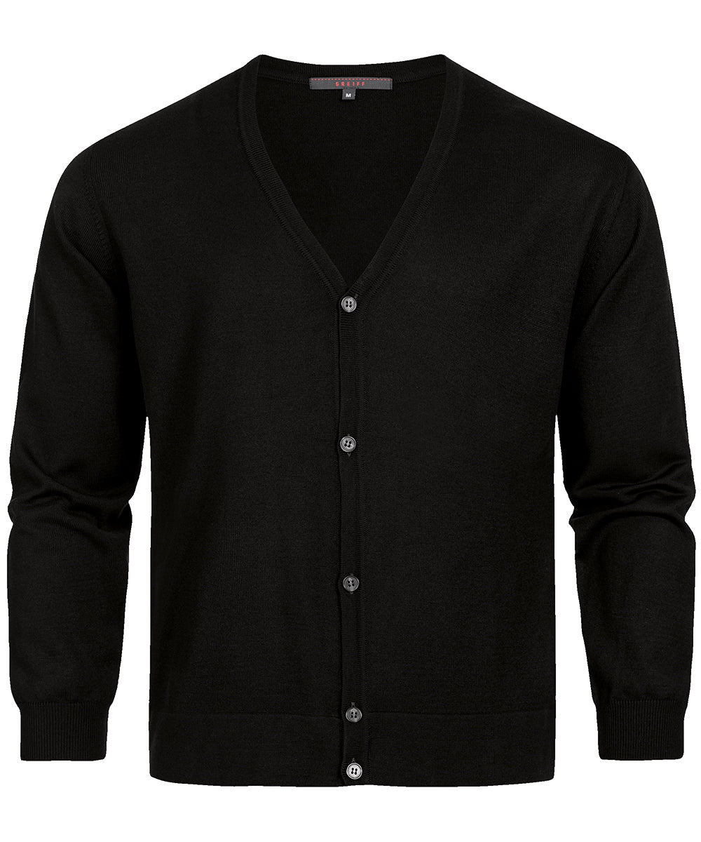 Herren Strickjacke 6043 aus coolem Schurwoll-Mix