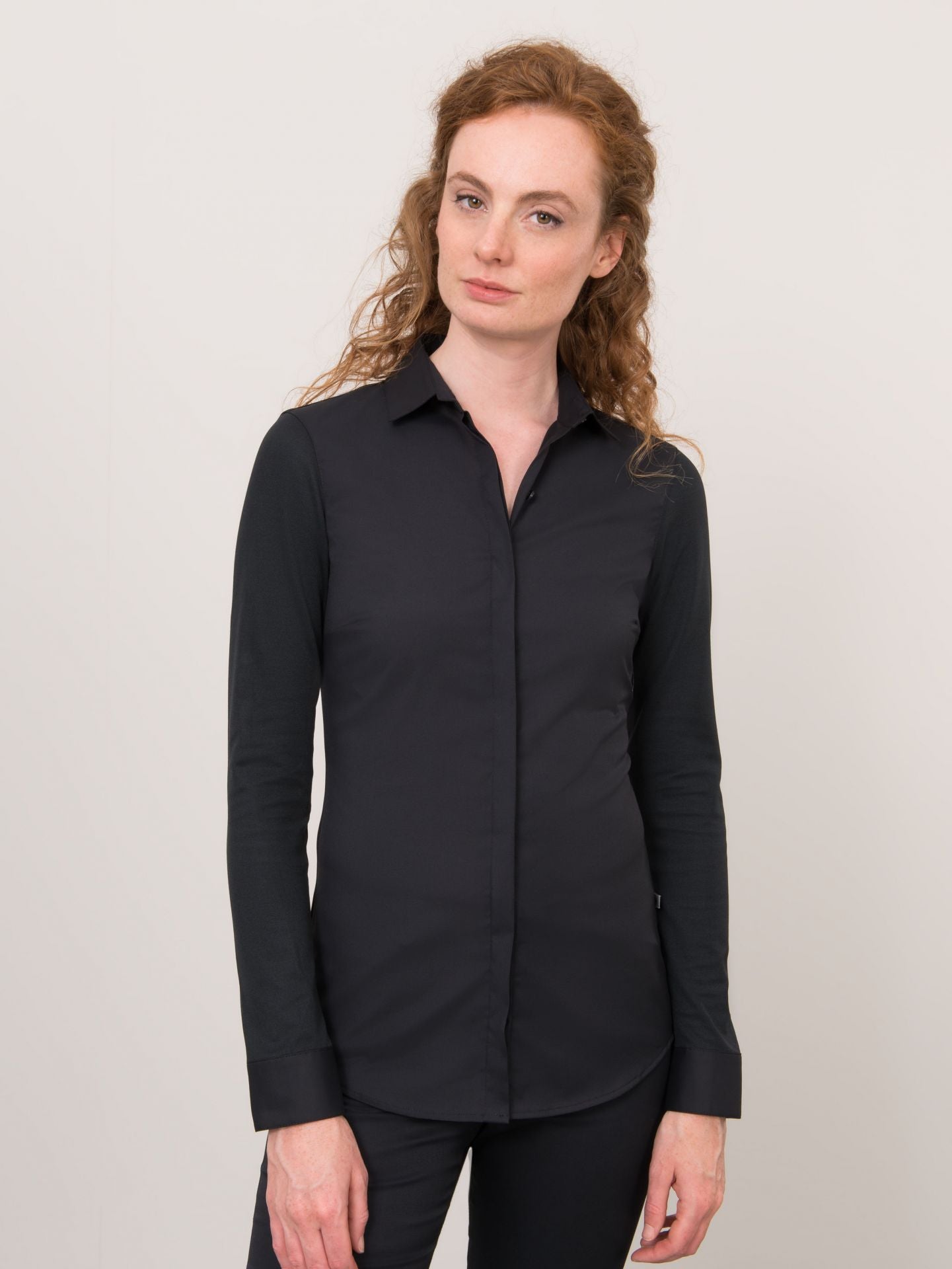 Shirt-Bluse Demy 1204 mit Hemdkragen