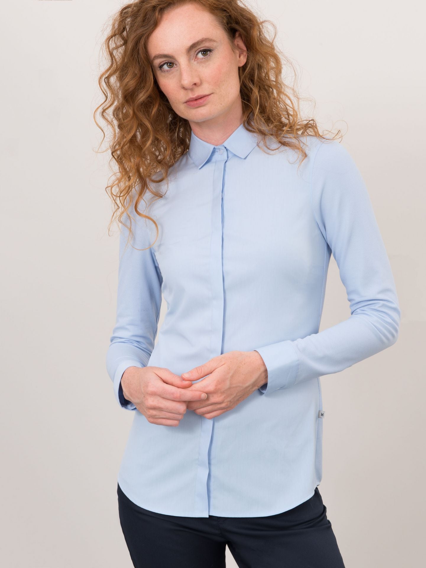 Shirt-Bluse Demy 1204 mit Hemdkragen