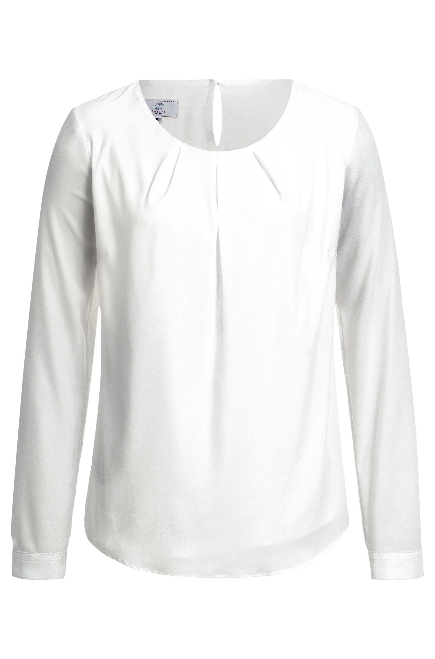 Damen Chiffon Shirt 6573 Langarm