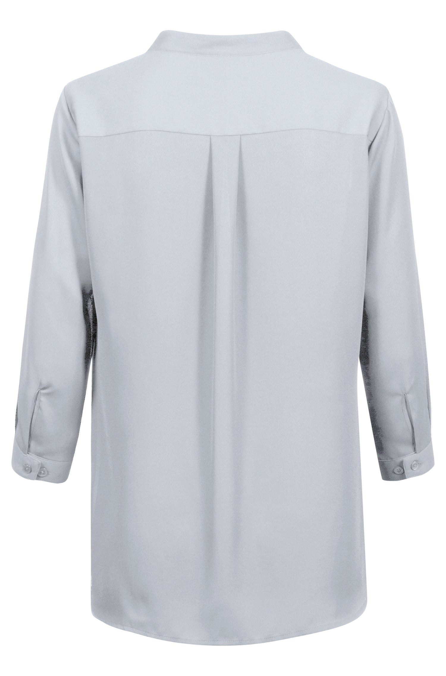 Damen Chiffon Bluse 6580 mit verdeckte Knopfleiste