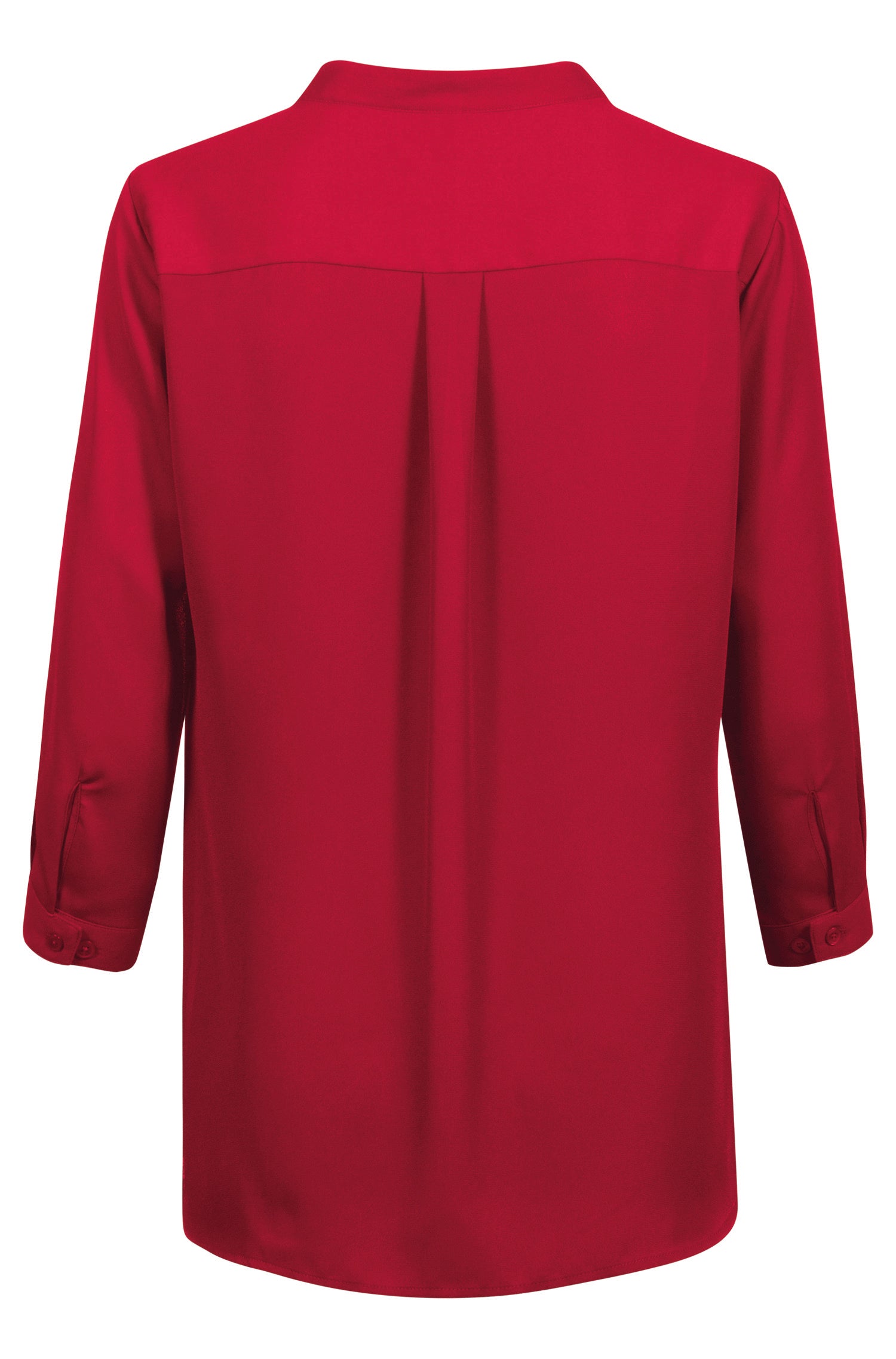 Damen Chiffon Bluse 6580 mit verdeckte Knopfleiste
