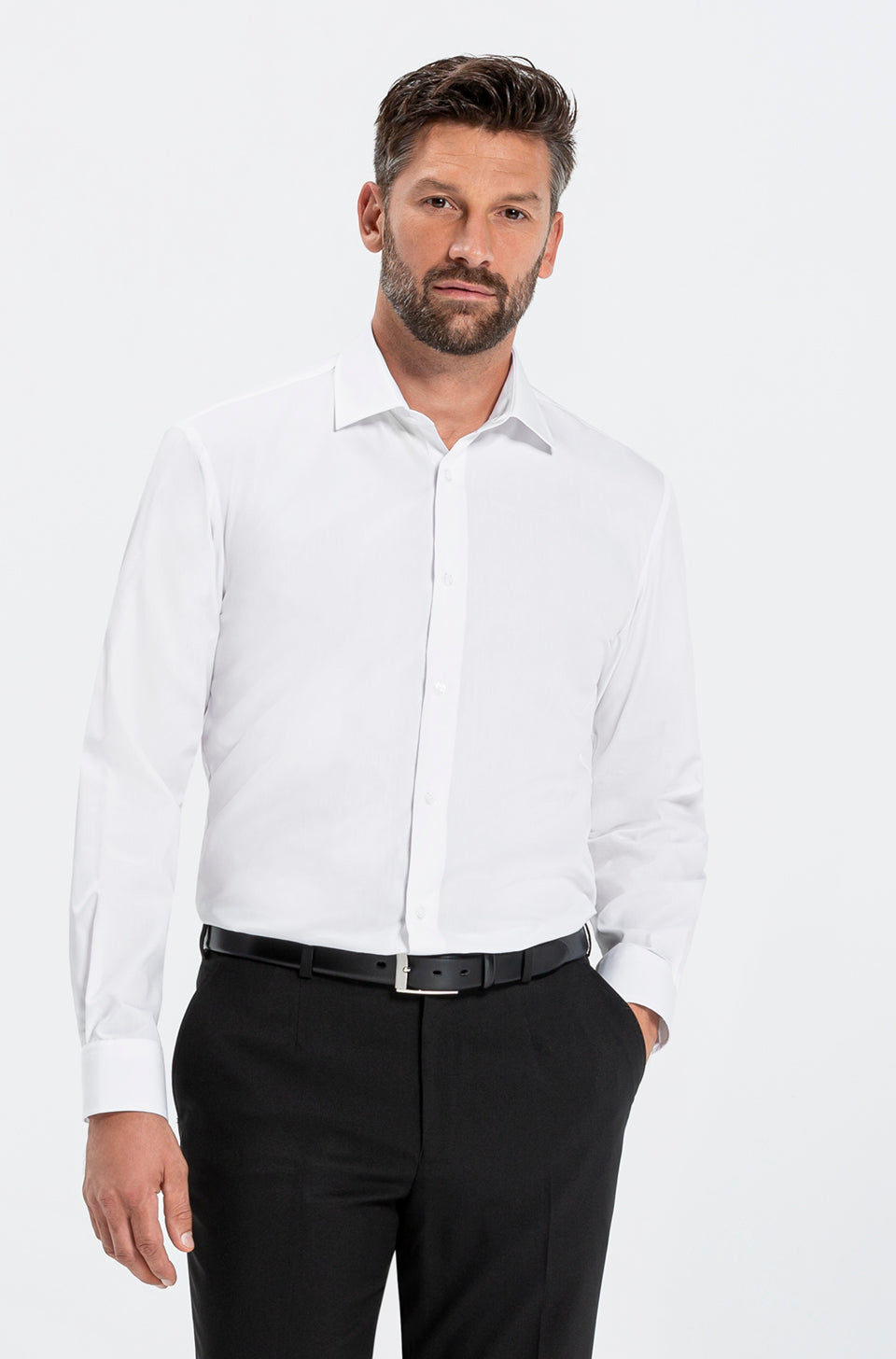 Günstiges Herren Hemd 6744 simple weiß von Greiff bei workers friend bestellen