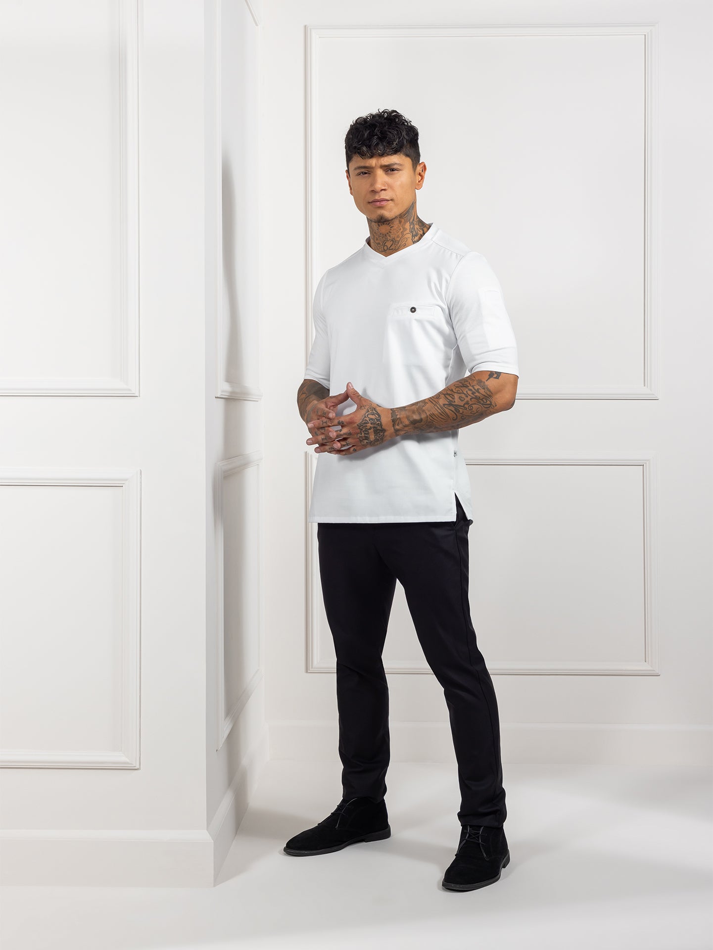 Edles Kurzarm Gastro-Shirt Ferre