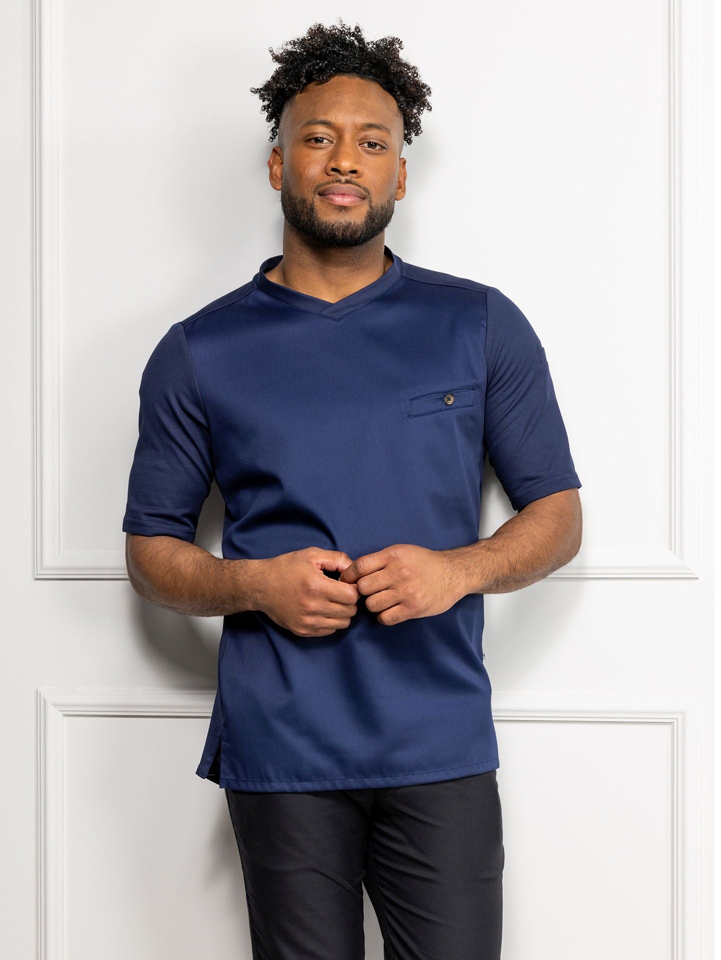 Edles Gastro Shirt Ferre 8001 patriot blue von Le Nouveau Cehr bei workers friend bestellen