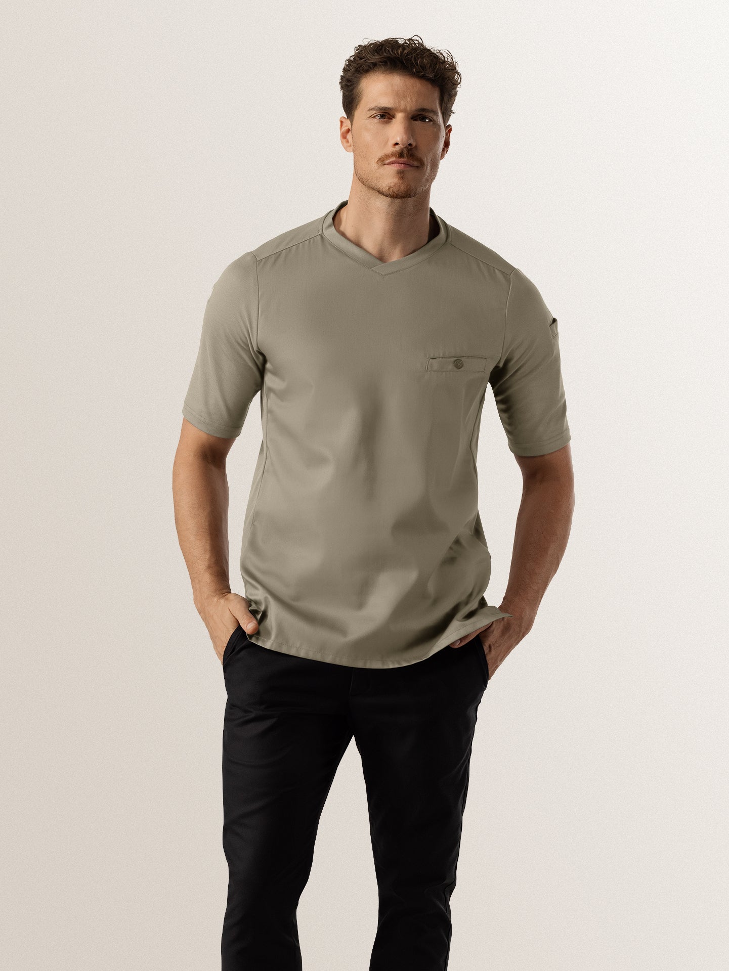 Edles Kurzarm Gastro-Shirt Ferre