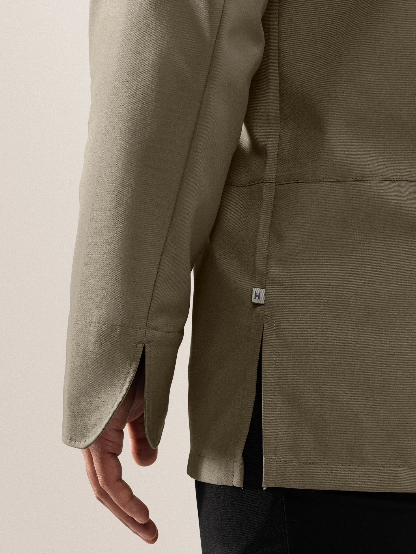 Klassische Drucknopf Kochjacke Dave