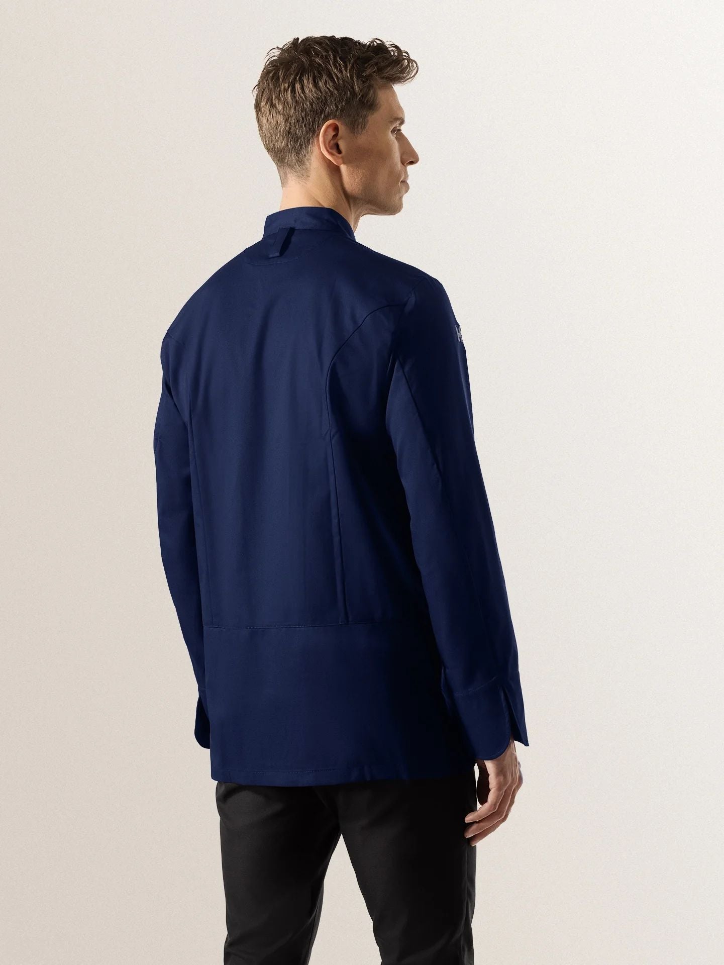 Klassische Drucknopf Kochjacke Dave
