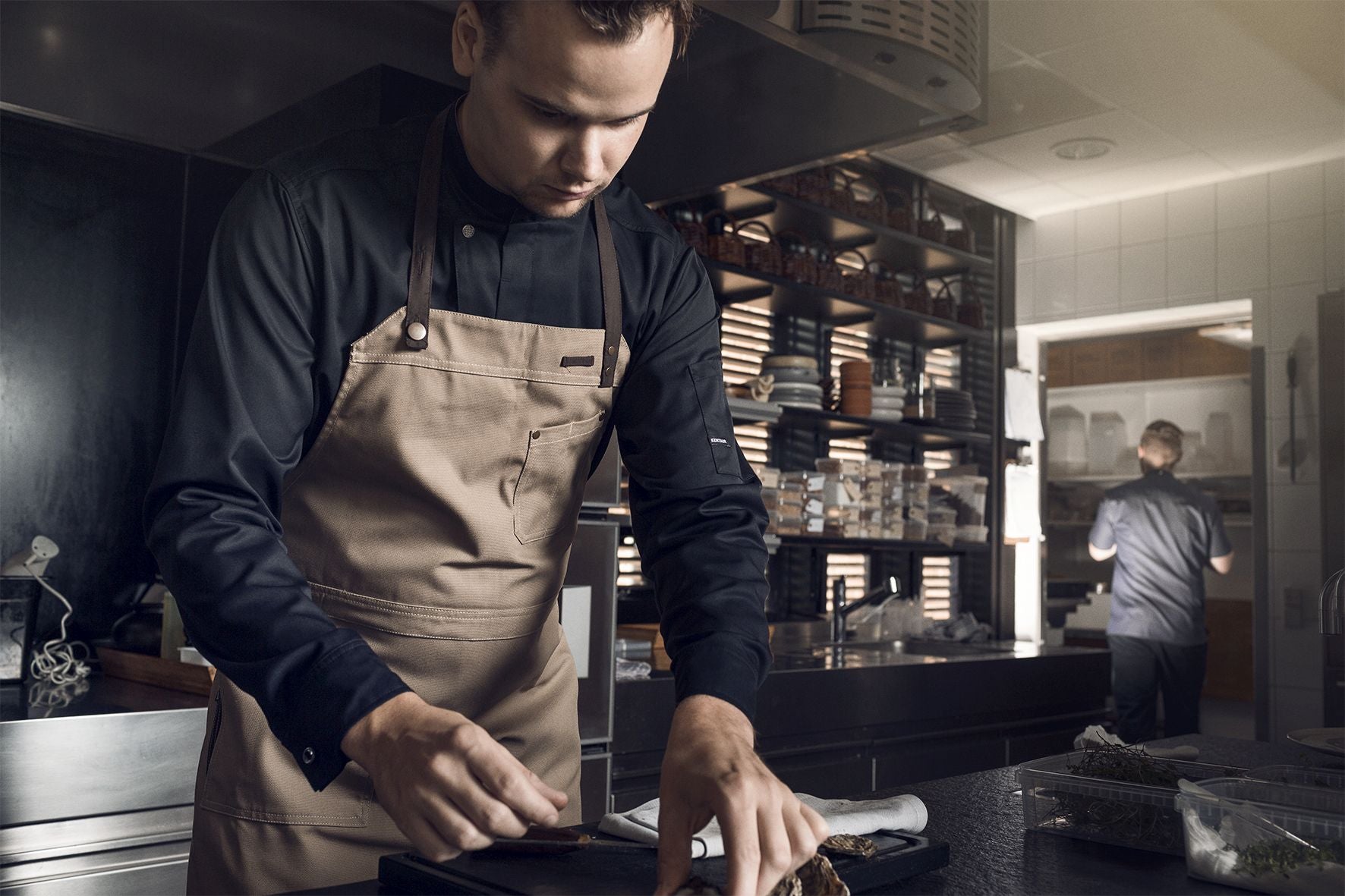 Kentaur Kochhemd Servicehemd 23515 schwarz bei workers friend