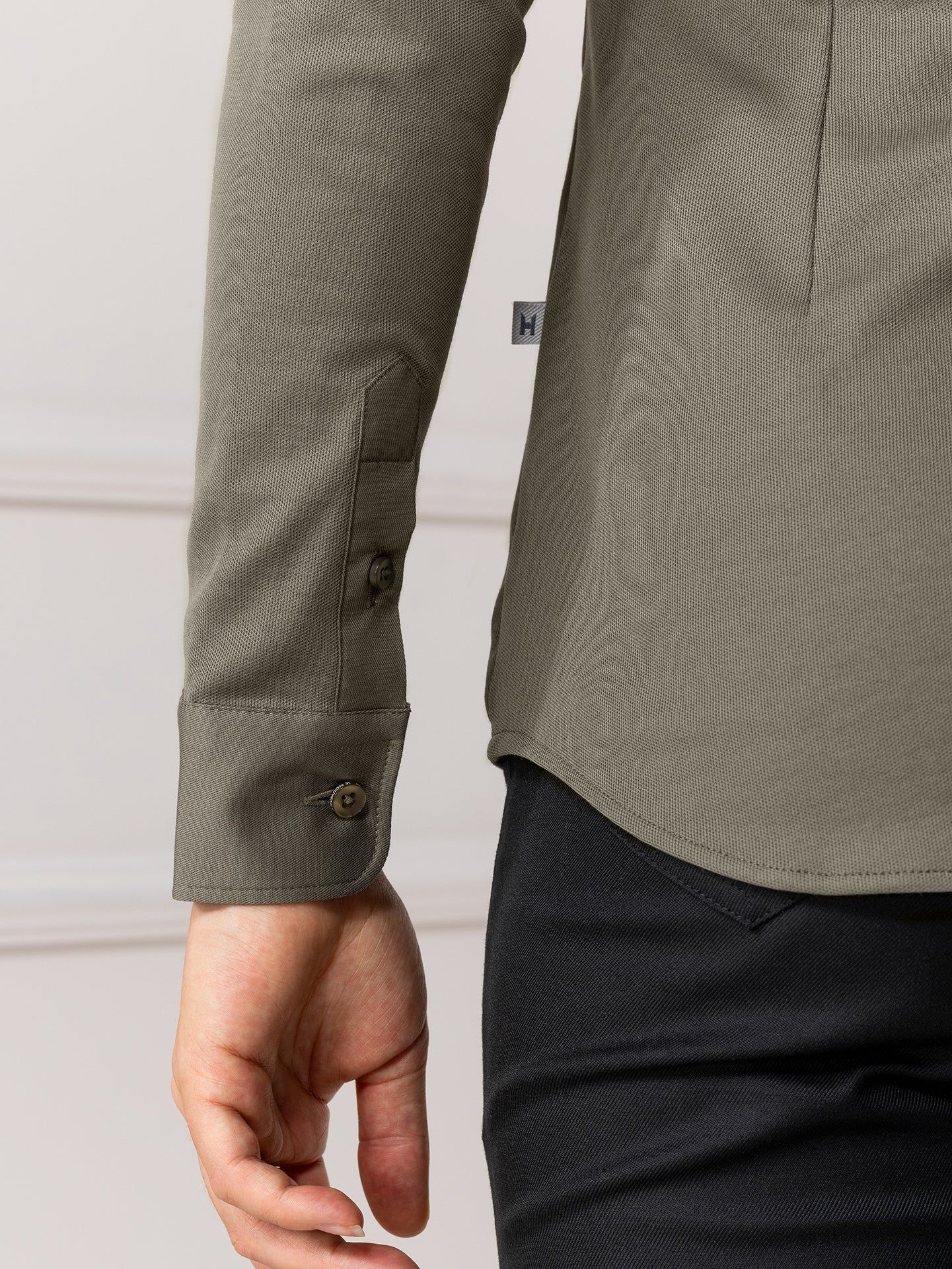 Damen Stretch-Bluse Lisa 1205 mit Stehkragen