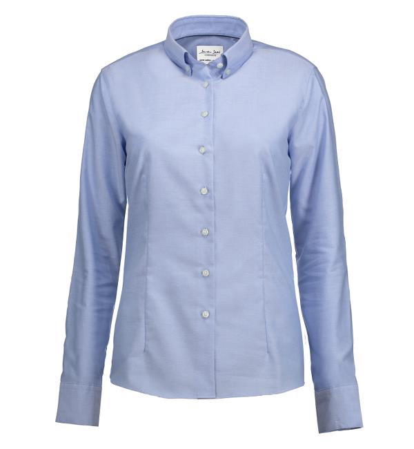 Seven Seas Bluse SS700 hellblau Button-Down bei workers friend 3