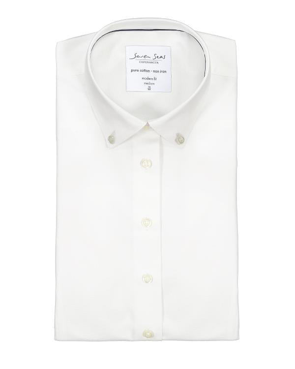 Seven Seas Bluse SS700 weiß Button-Down bei workers friend 4