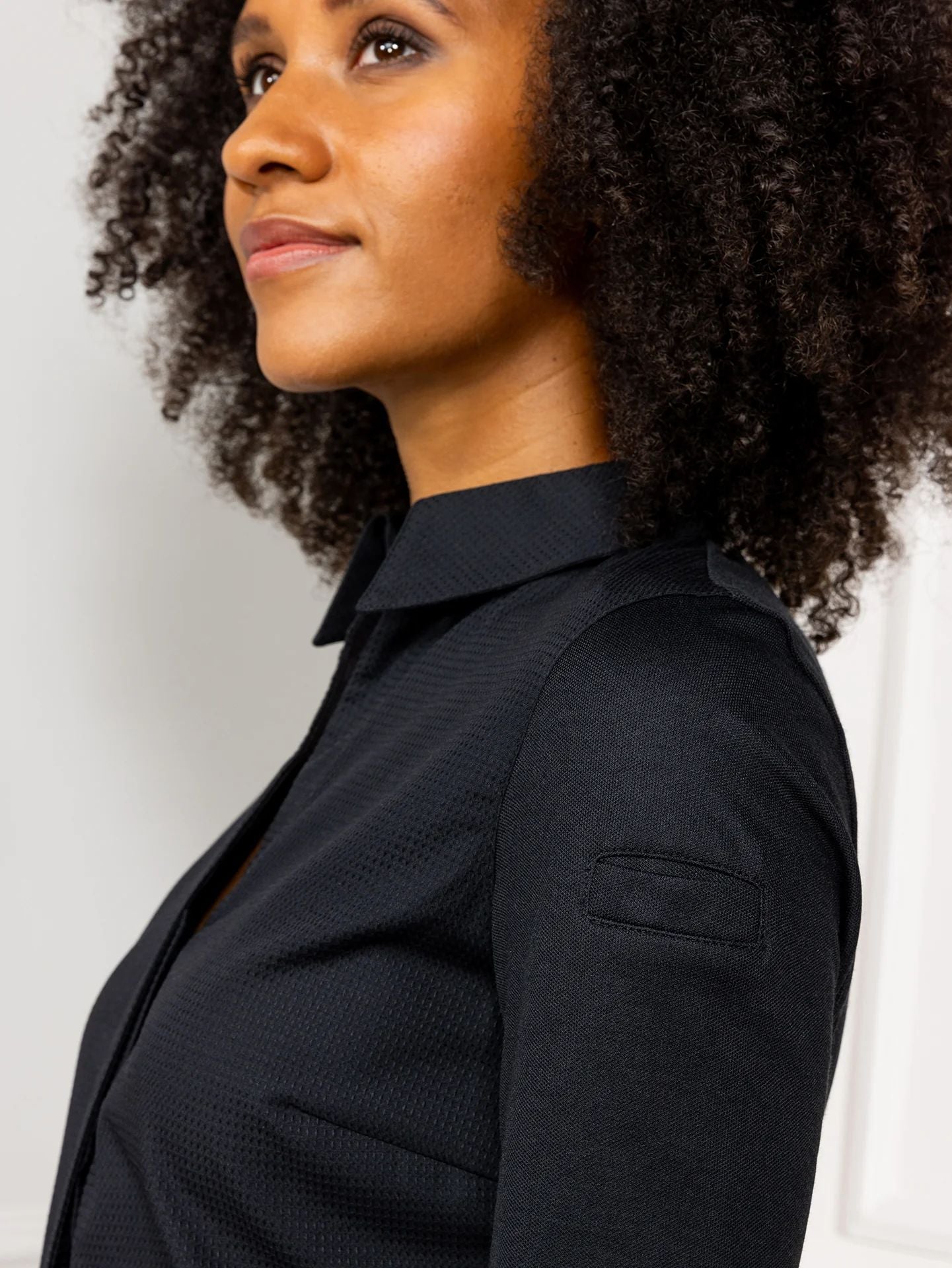 Damen Kochhemd Sophie 2112 schwarz von Le Nouveau Chef bei workers friend