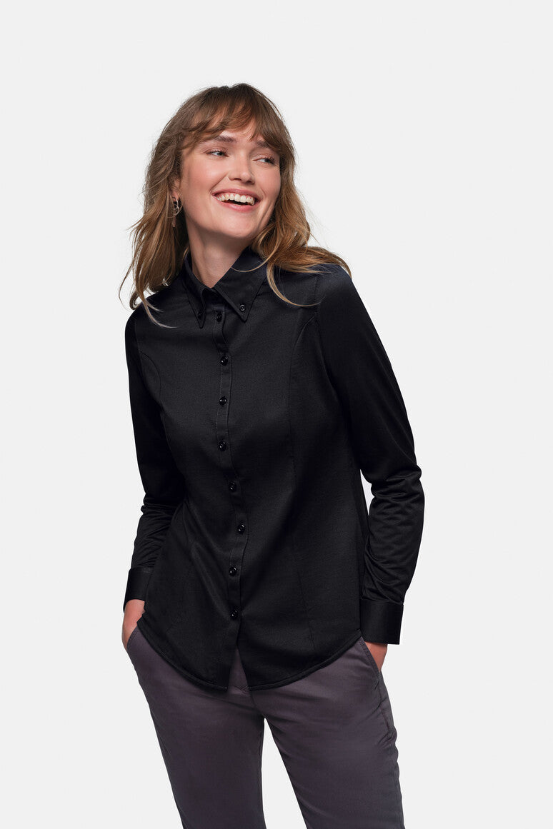 Natural Stretch Bluse 129 Button Down