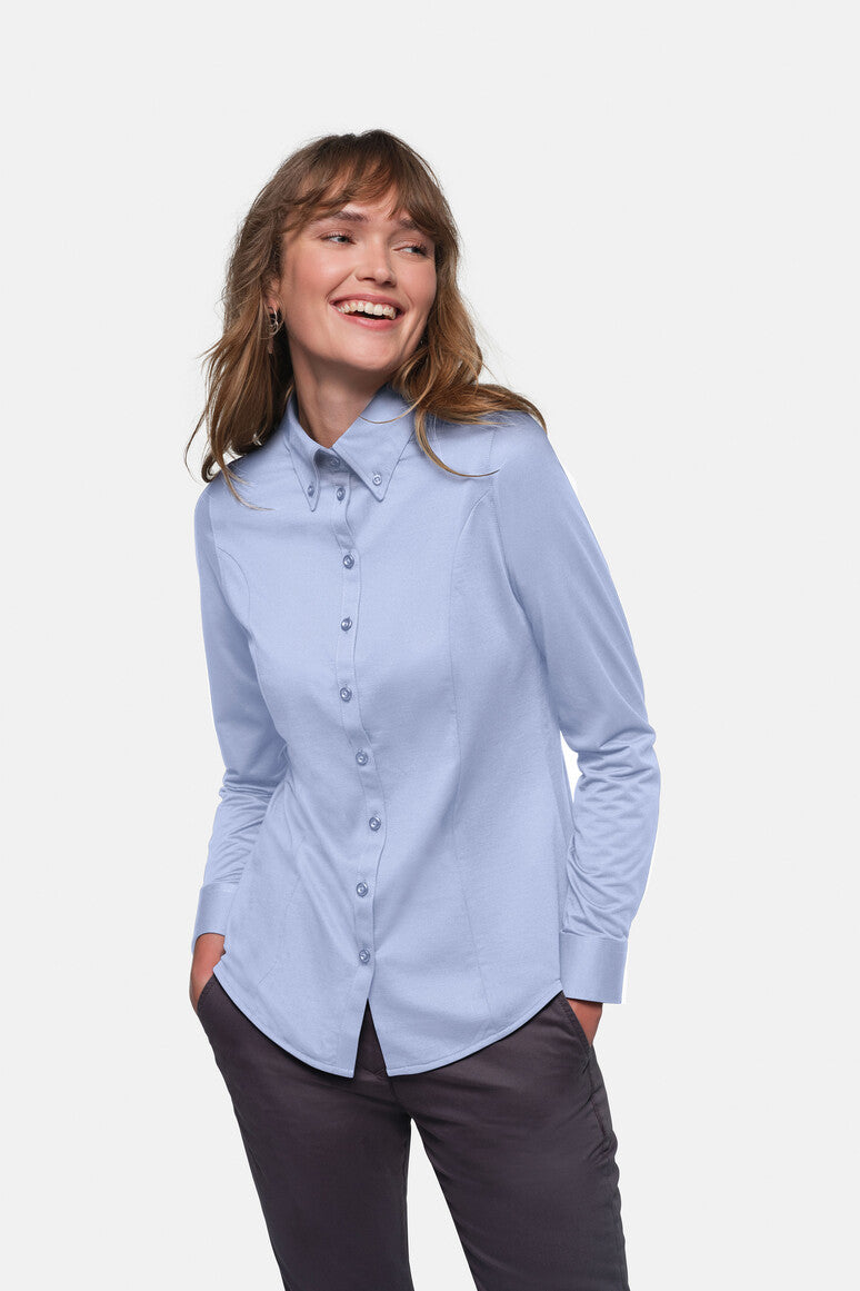 Natural Stretch Bluse 129 Button Down