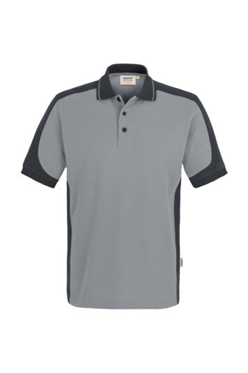 SALE Hakro Polo-Shirt 839 Contrast titan/anthrazit, Gr. L