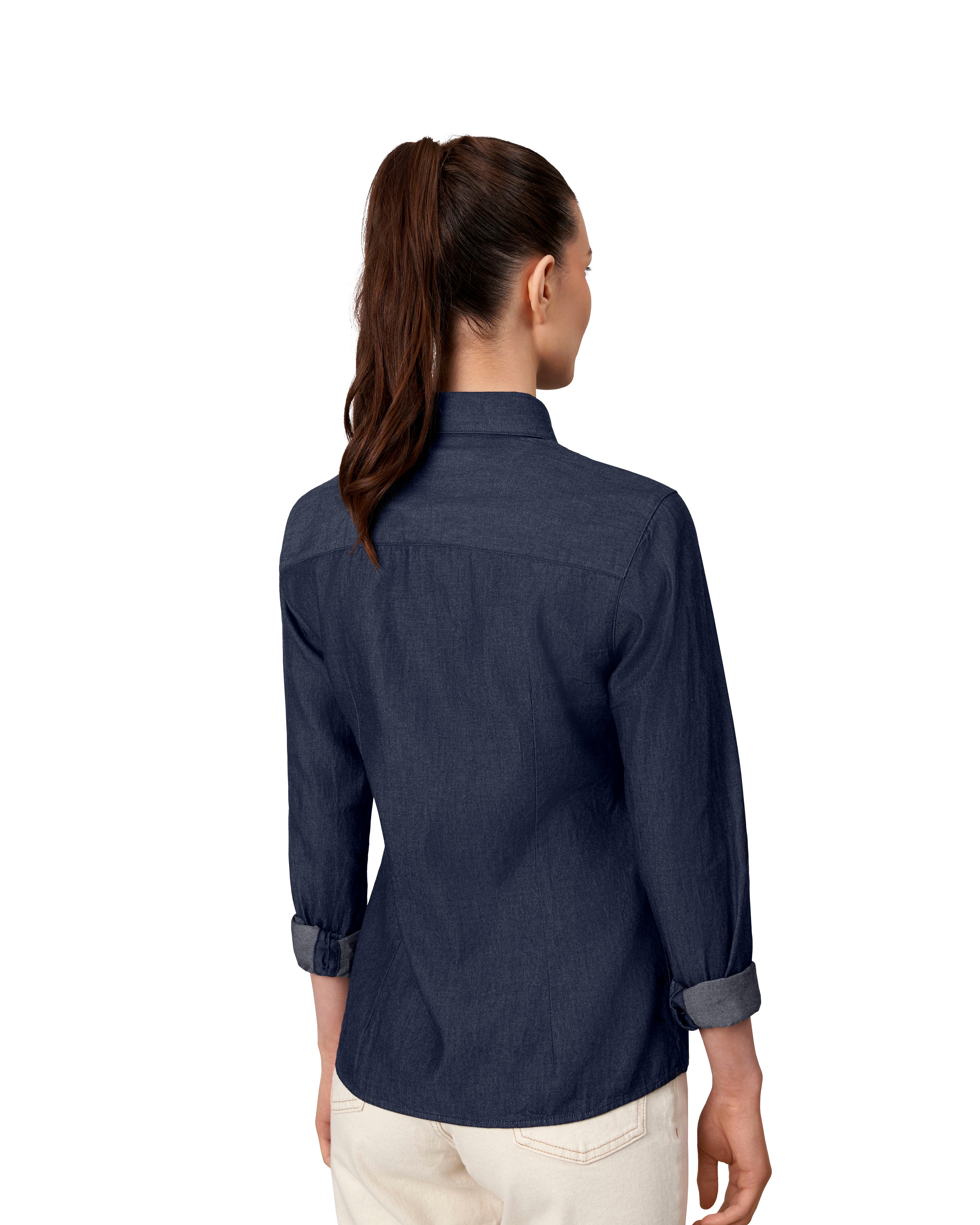 Soft Denim Bluse S770 von Seven Seas