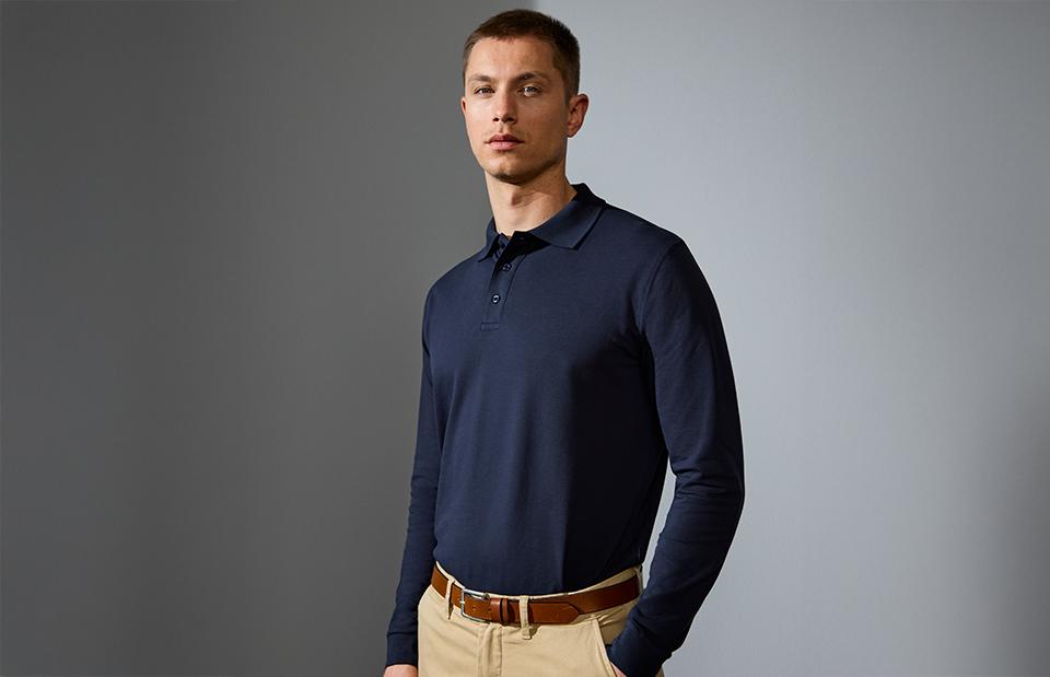 ID Poloshirt Baumwoll-Stretch 0544 Longsleeve