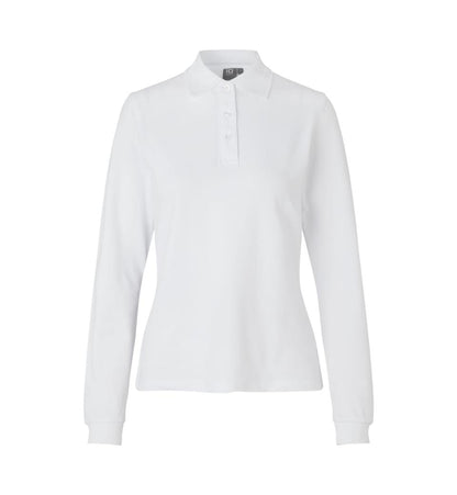 ID Damen Polo Baumwoll-Stretch 0545 Longsleeve