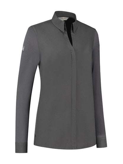 SALE Damen Kochhemd 2112 Sophie dunkelgrau Gr. M