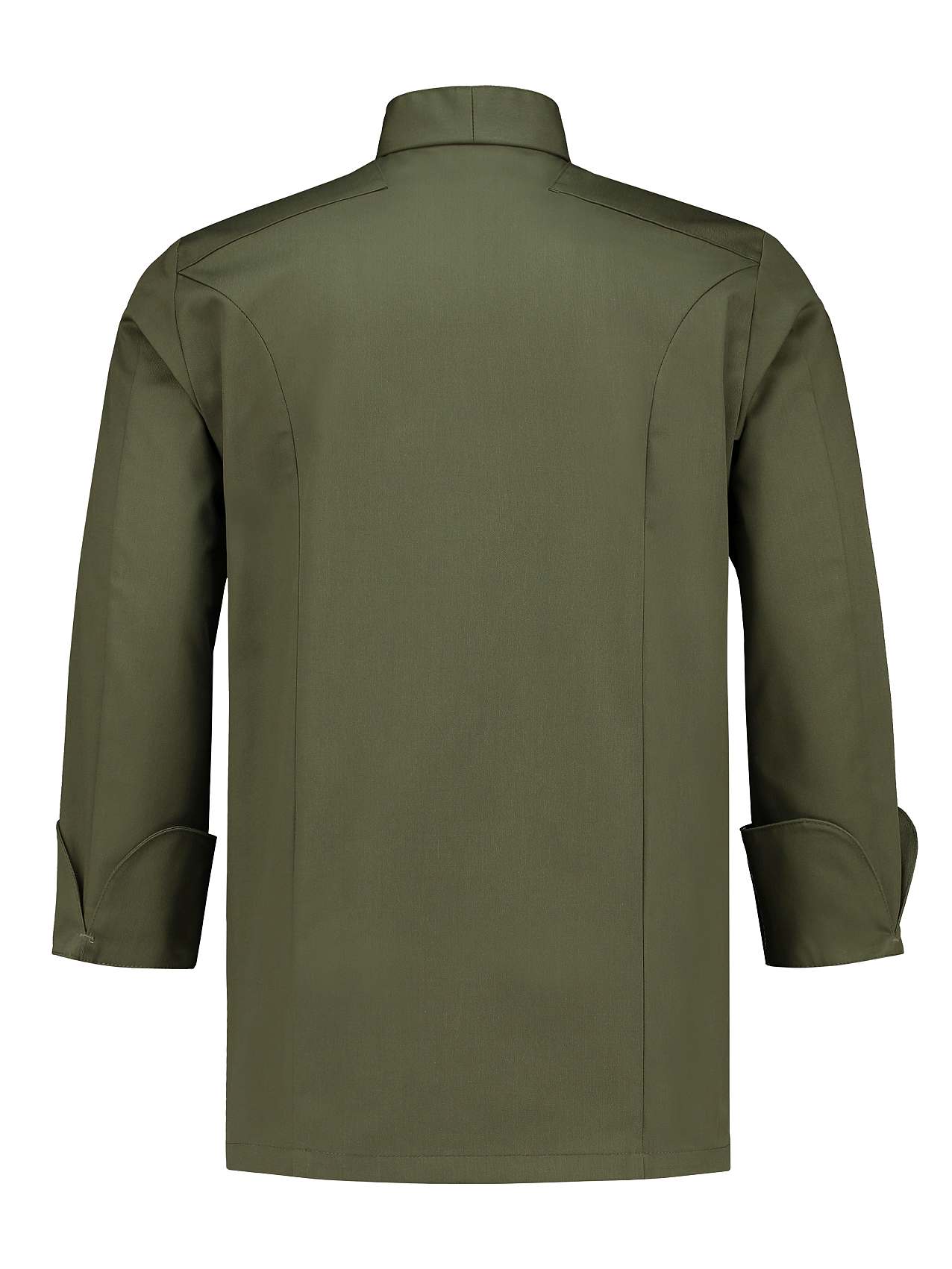 SALE Kochjacke 6001 Nero mit Reißverschluss olive Gr. L