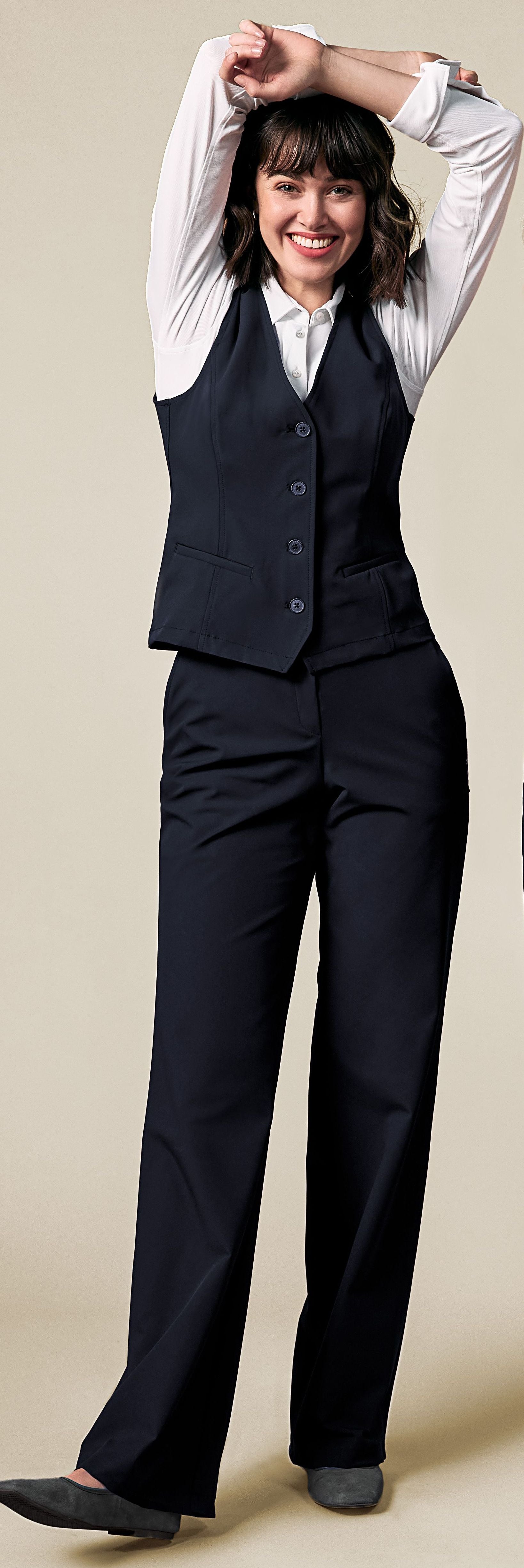 Softe Damen Hose 13023 Flow mit weitem Bein
