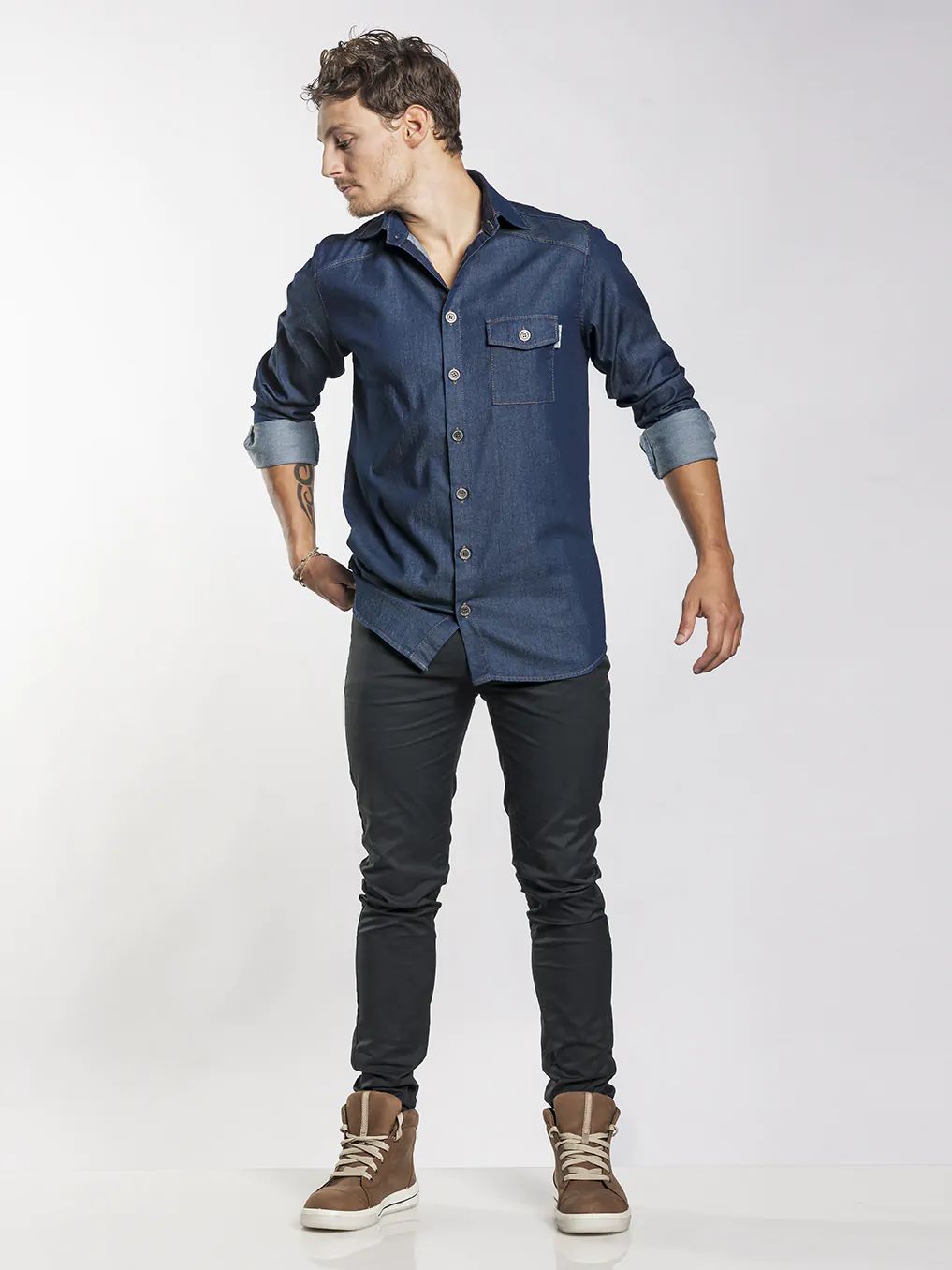 Chef Pants Skinny Reg Black Stretch