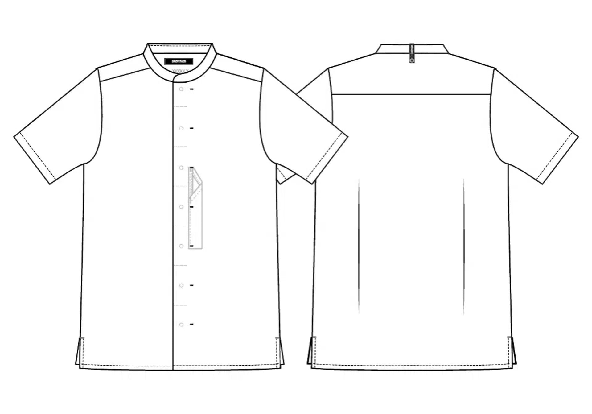 Tencel Koch-/Servicehemd 25242 Kurarm