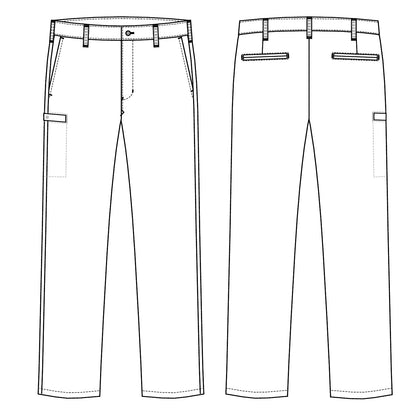 Herren Chino 26401 khakibraun mit Stretch