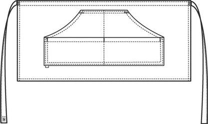 Vorbinder 4141 mit breiten Vordertaschen