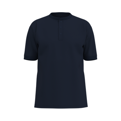 Herren Polo-Shirt 44114 mit Stehkragen
