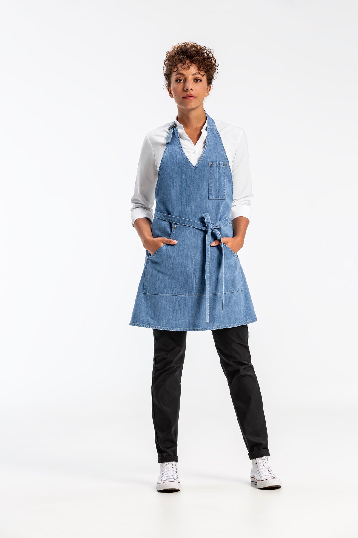 Damen Latzschürze 4411 Denim von Greiff