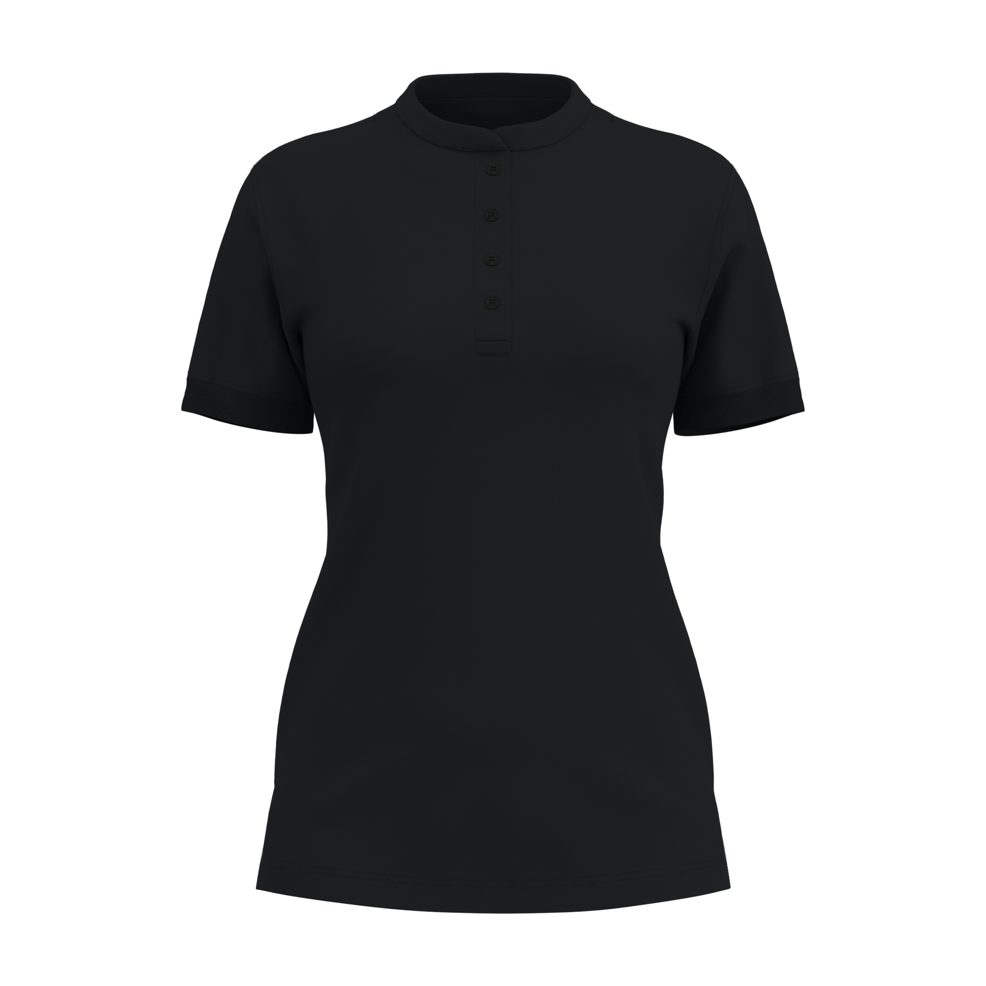 Damen Polo-Shirt 44123 mit Stehkragen